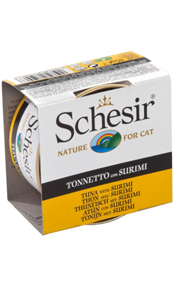 Schesir Cat Atum com Surimi em Gelatina | Wet (Lata) 14 X 85 g