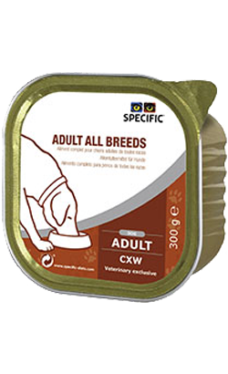 Specific Dog CXW Adult All Breeds | Wet (Terrina) Cx c/ 6 terrinas 300 g