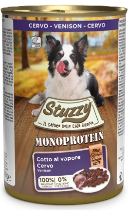 Stuzzy Monoprotein Grain & Gluten Free Dog | Venison | Wet (Lata) 400 g