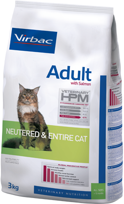Virbac HPM Adult Neutered & Entire Cat with Salmon 1,5 kg