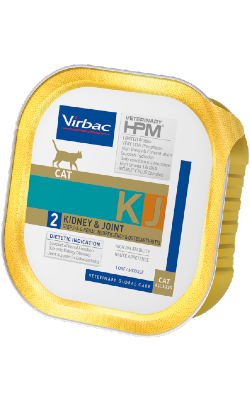 Virbac Veterinary HPM KJ2 Cat Kidney & Joint | Wet (Terrina) Cx c/ 14 Terrinas 85 g